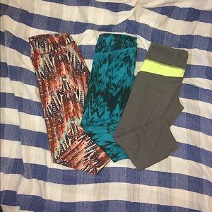 THREE WORKOUT PANTS/LEGGINGS BUNDLE!